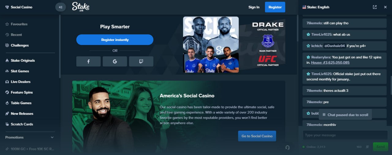 Stake USA Social Casino